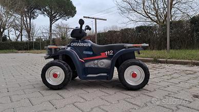moto quad  carabinieri a pila e spinta 