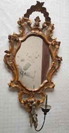 Preziosa specchiera, ventola veneziana del 1700
