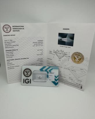 Diamante certificato igi