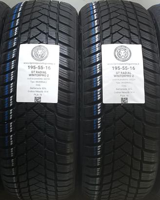 4 GOMME 195 55 16 GT RADIAL A68234
