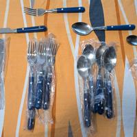 Set Posate vintage per 6 persone in acciaio