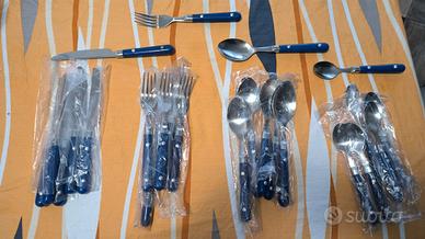 Set Posate vintage per 6 persone in acciaio