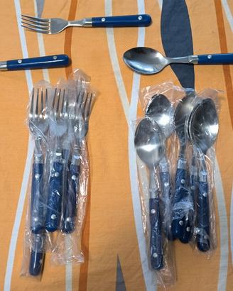 Set Posate vintage per 6 persone in acciaio