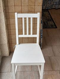 4 Sedie di legno ikea