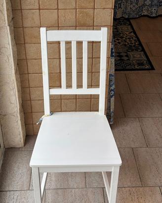 4 Sedie di legno ikea