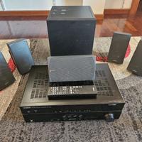 Sistema 5.1 con amplificatore, 5 casse e Subwoofer