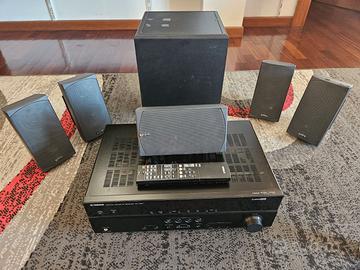 Sistema 5.1 con amplificatore, 5 casse e Subwoofer