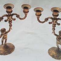 candelieri Rinascimentali in bronzo.