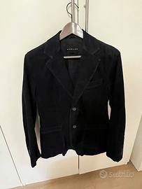 Giacca nera in velluto a coste Sisley