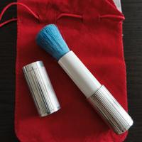 pennello per trucco nuovo argento 