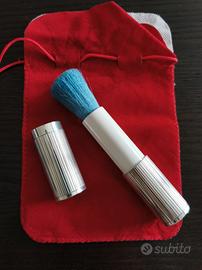 pennello per trucco nuovo argento 