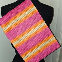 Borsa pochette in rafia