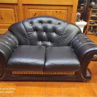 DIVANO ecopelle VERSACE con Swarovski