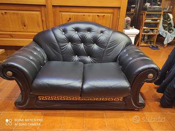 DIVANO ecopelle VERSACE con Swarovski