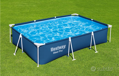 piscina smontabile, con pompa