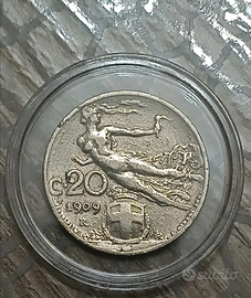 🇮🇹 20 Centesimi 1909 – Regno d’Italia