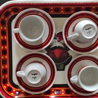 Set 4 tazzine e vassoio Lavazza Paulista