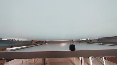 Tavolo  Calligaris da 8 posti in vetro e alluminio