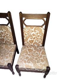 sedie in tessuto vintage