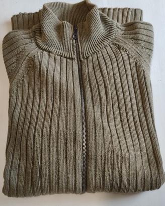 Cardigan Mason's uomo grigio verde cotone tg. XXL