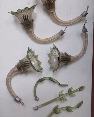 ricambi per lampadario d'epoca Murano