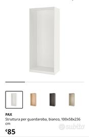 Guardaroba cabina armadio Ikea pax bianco
