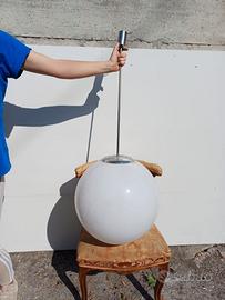 5 lampade a sospensione con diffusore bianco