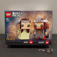 Lego LOTR BrickHeadz 40632 Aragorn e Arwen, nuovo