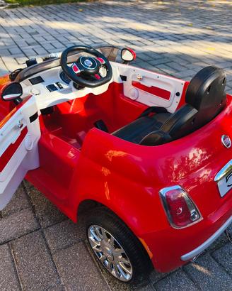 Macchina elettrica Fiat 500 Rossa