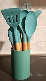 Set Utensili Cucina Silicone 12 Pezzi Ver