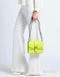 Borsa in pelle a tracolla Michael Kors giallo lime