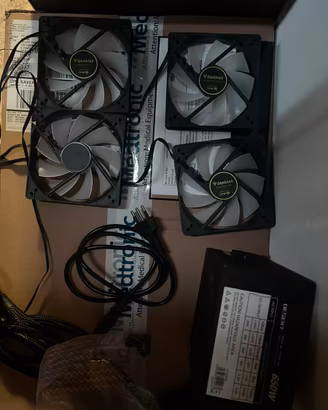 Set Ventole RGB Gamdias + Alimentatore PC 650W