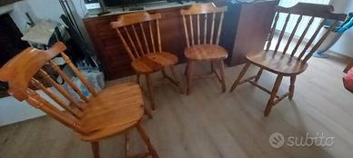 Sedie in legno tipo taverna