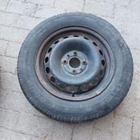 1 Cerchio in ferro R14 gommato