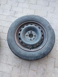 1 Cerchio in ferro R14 gommato