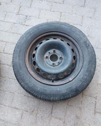 1 Cerchio in ferro R14 gommato
