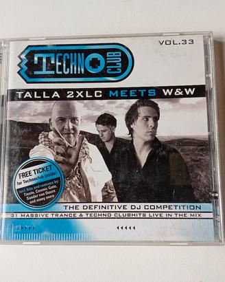 CD doppio Techno club vol 33 dj Talla W&W