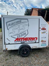 Carrello chiuso bertuola  trasporto moto o altro