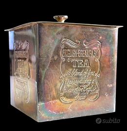 Scatola argentata English Tea