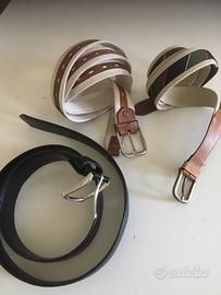 Set 2 cinture uomo Vintage + 1 cintura colore nero