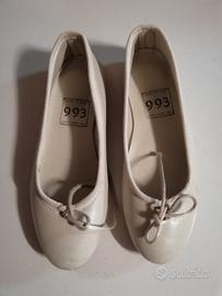 Scarpe Ballerine Bianche Made in Italy Taglia 32