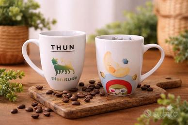 Set 2 tazze porcellana Thun Bosco Magico Plenitude