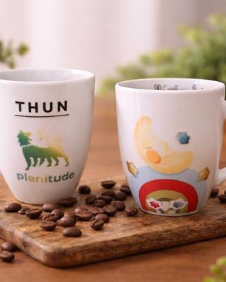 Set 2 tazze porcellana Thun Bosco Magico Plenitude