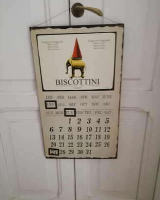 Calendario pubblicitario Biscottini