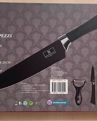SET 6 coltelli da cucina professionali in acciaio