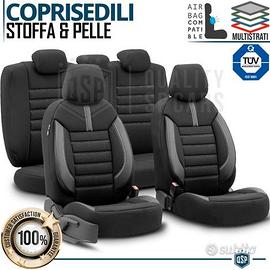 COPRISEDILI Auto Pelle Pu e Tessuto SET COMPLETO