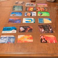 Schede telefoniche anni 90 pz 20 due doppie