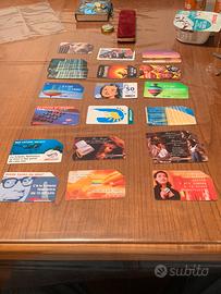 Schede telefoniche anni 90 pz 20 due doppie