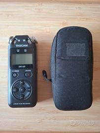 Registratore Digitale Tascam DR-05 con custodia 