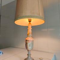 Lampada vintage in onice / alabastro – H 75 cm